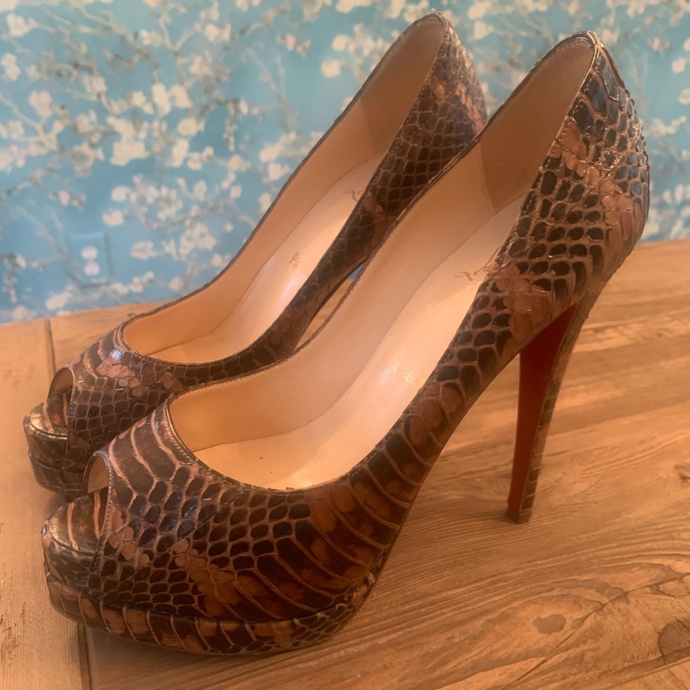 Christian Louboutin Snakeskin Pumps